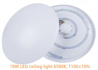 18W CCT 6500K Płaskie oświetlenie sufitowe LED dostosowane do biura / sypialni