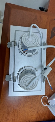 Wbudowane oświetlenie kratki Cri80 Led, prostokątna oprawa typu downlight