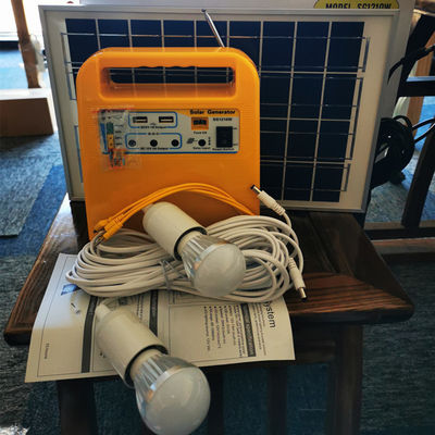 Generator o wysokim standardzie do użytku domowego z radiem z żarówką może ładować telefon komórkowy