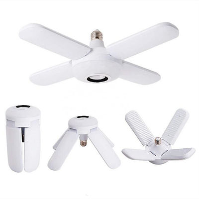 Czterolistna łopatka wentylatora 20w Lampa muzyczna Bluetooth, wewnętrzne żarówki Led Cri80